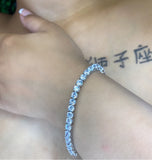 Sterling Silver Tennis Bracelet (Ships same day)